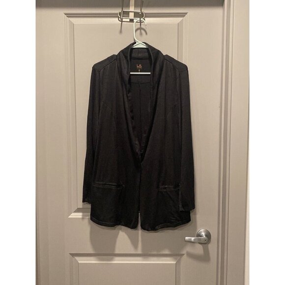 Belle by Kim Gravel Black Knit Blazer – 1X - Picture 1 of 6